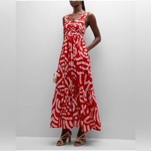 NWOT Busayo Kola Ruched Sweetheart Maxi Dress